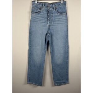 Levi's Women's Ribcage Straight Ankle Light Wash Blue‎ Jeans Sz 27 NEW